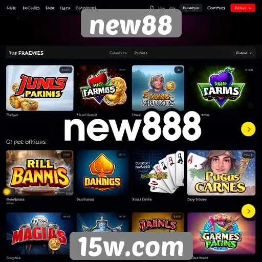 Opcões de jogos disponíveis na plataforma new88